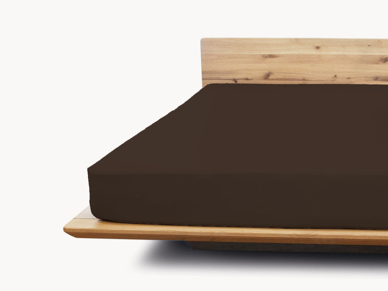 Deluxe Matratzen Spannbetttuch schoko 180 - 200 x 200 - 220 cm - Sale