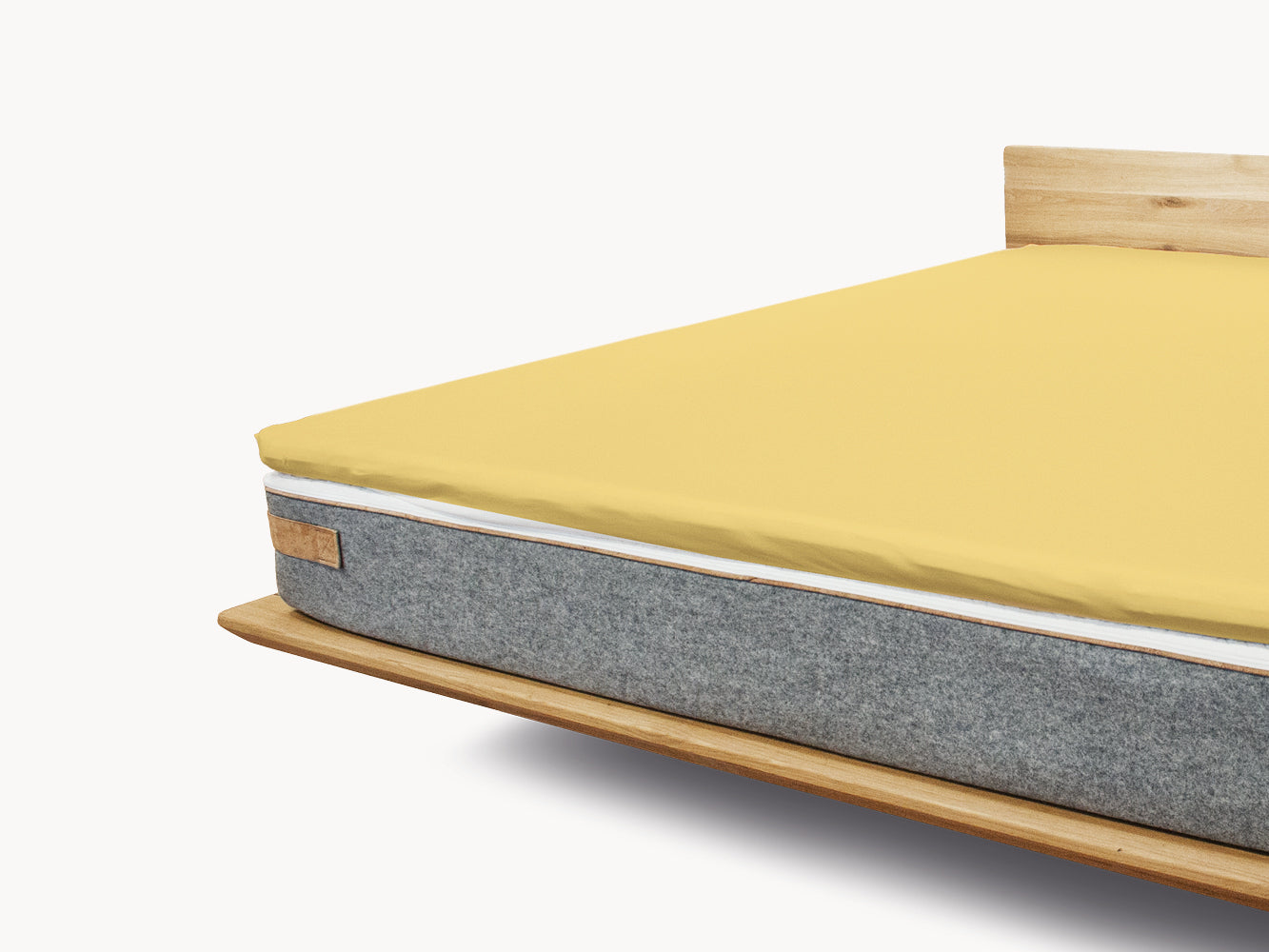 Premium Topper Spannbetttuch citrone 160 x 200 - 210 cm - Sale