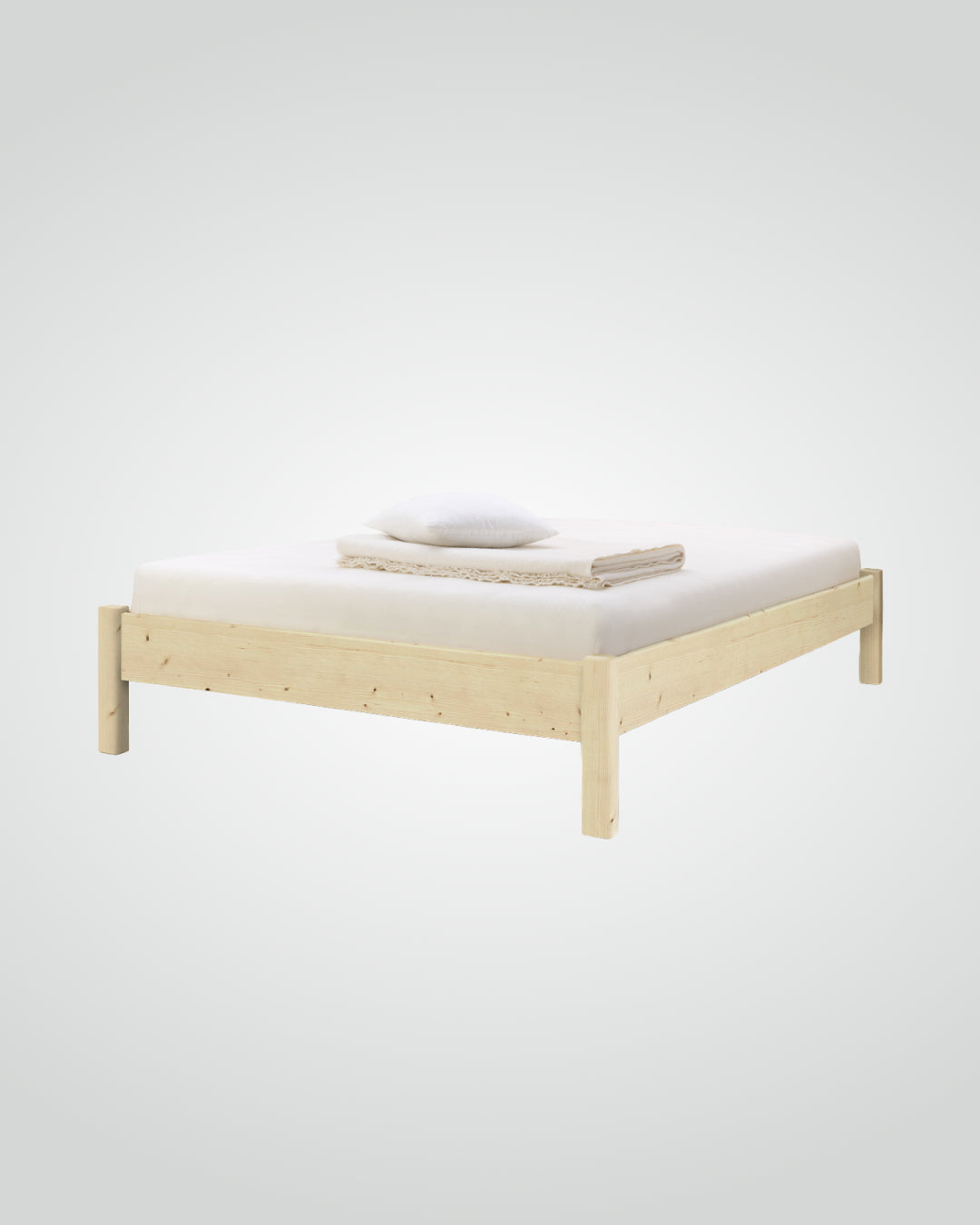Massivholz-Bett ARVID - ohne Kopfteil