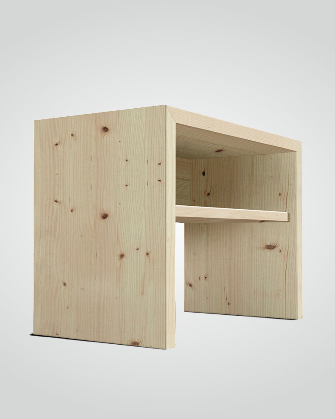 Nachtkästchen ohne Schublade VENLA metallfrei