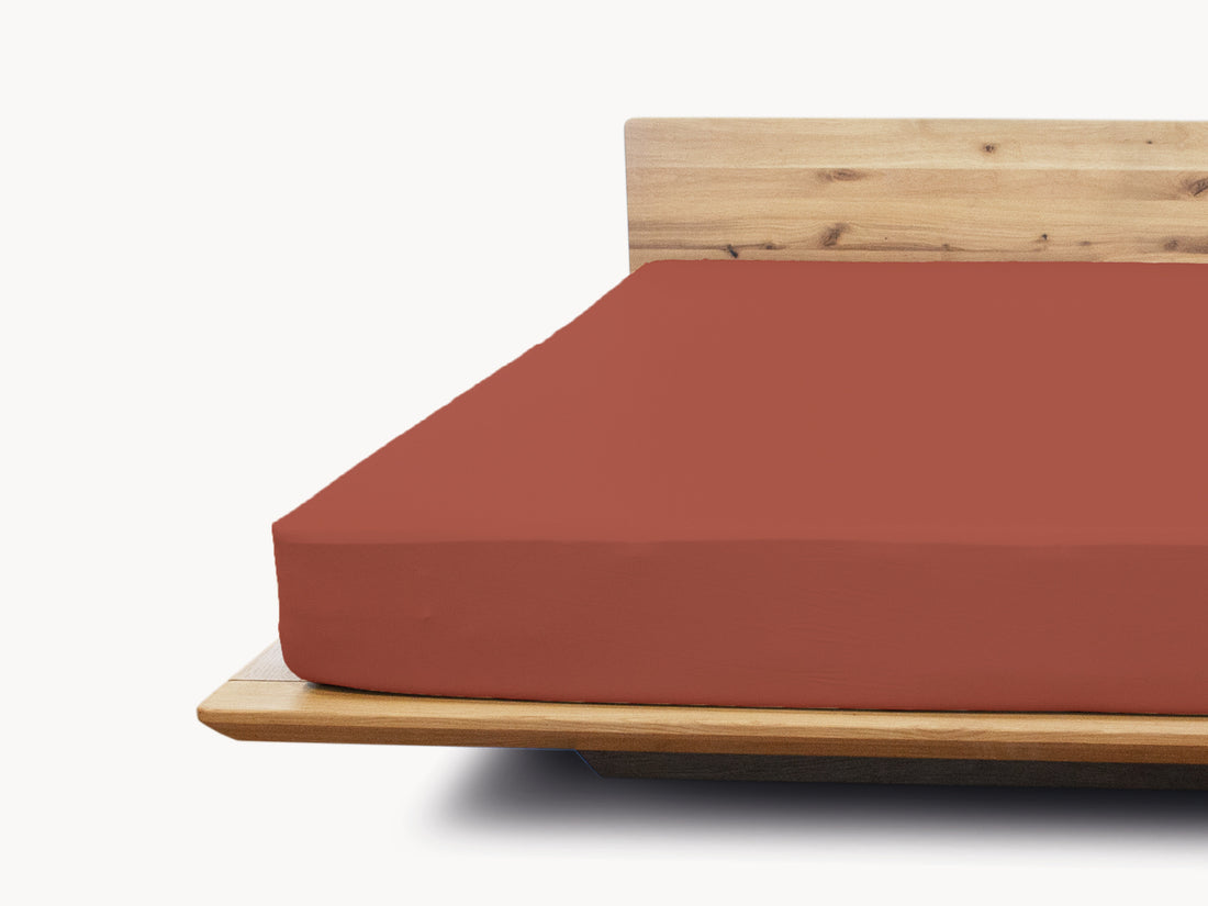 Basic Matratzen Spannbetttuch kirsch 90 - 100 x 200 - 220 cm - Sale