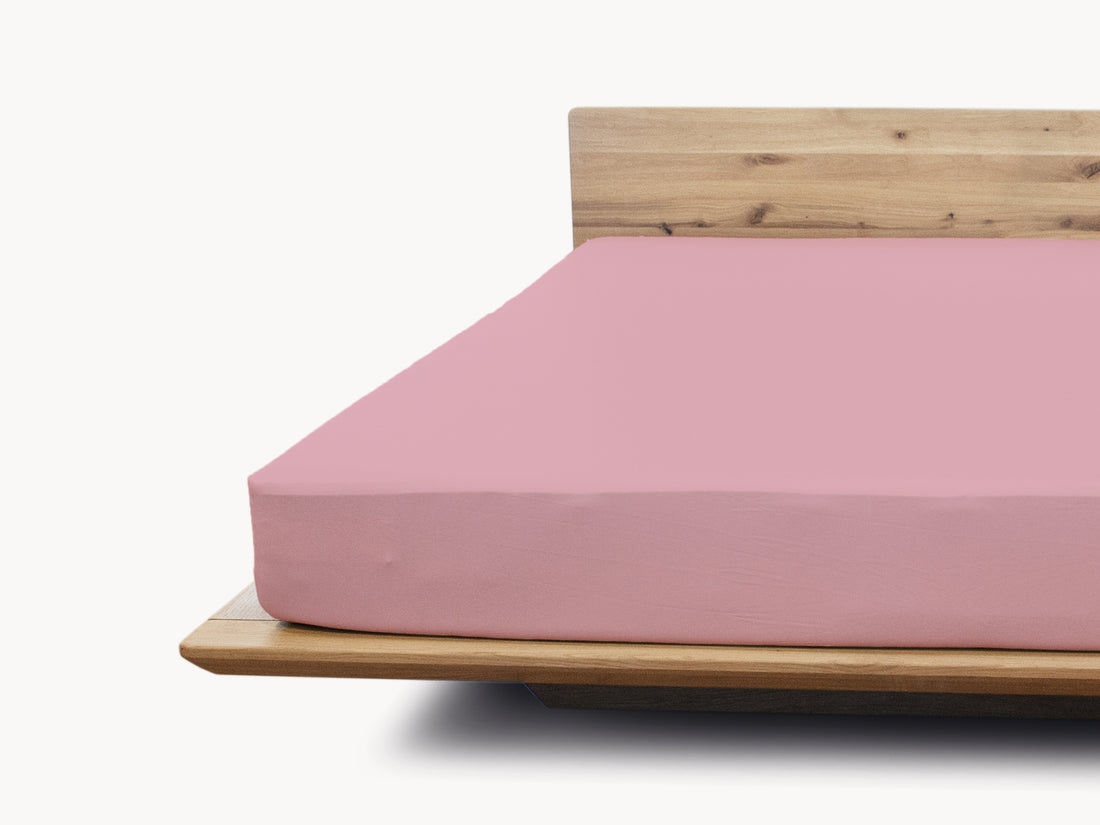 Basic Matratzen Spannbetttuch mattrosé 140 - 160 x 200 - 220 cm - Sale