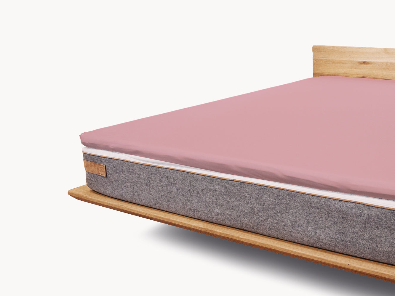 Premium Topper Spannbetttuch mattrosé 180 x 200 - 210 cm - Sale