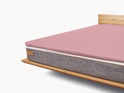 Premium Topper Spannbetttuch mattrosé 180 x 200 - 210 cm - Sale