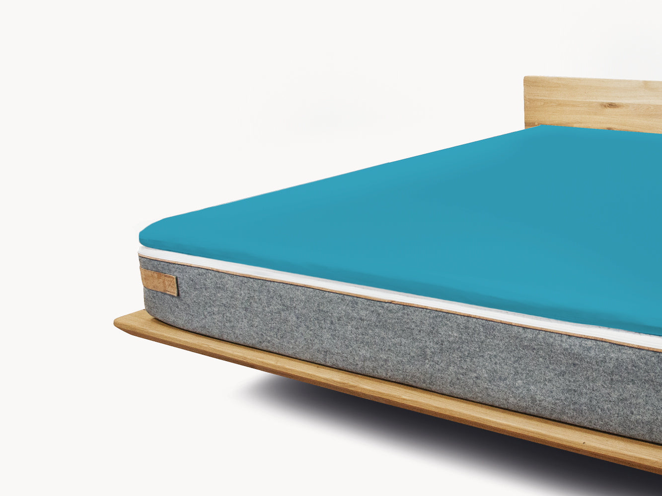 Premium Topper Spannbetttuch petrol 80-90 x 200 - 210 cm - Sale