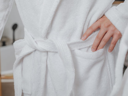 Premium Bademantel mit Schalkragen