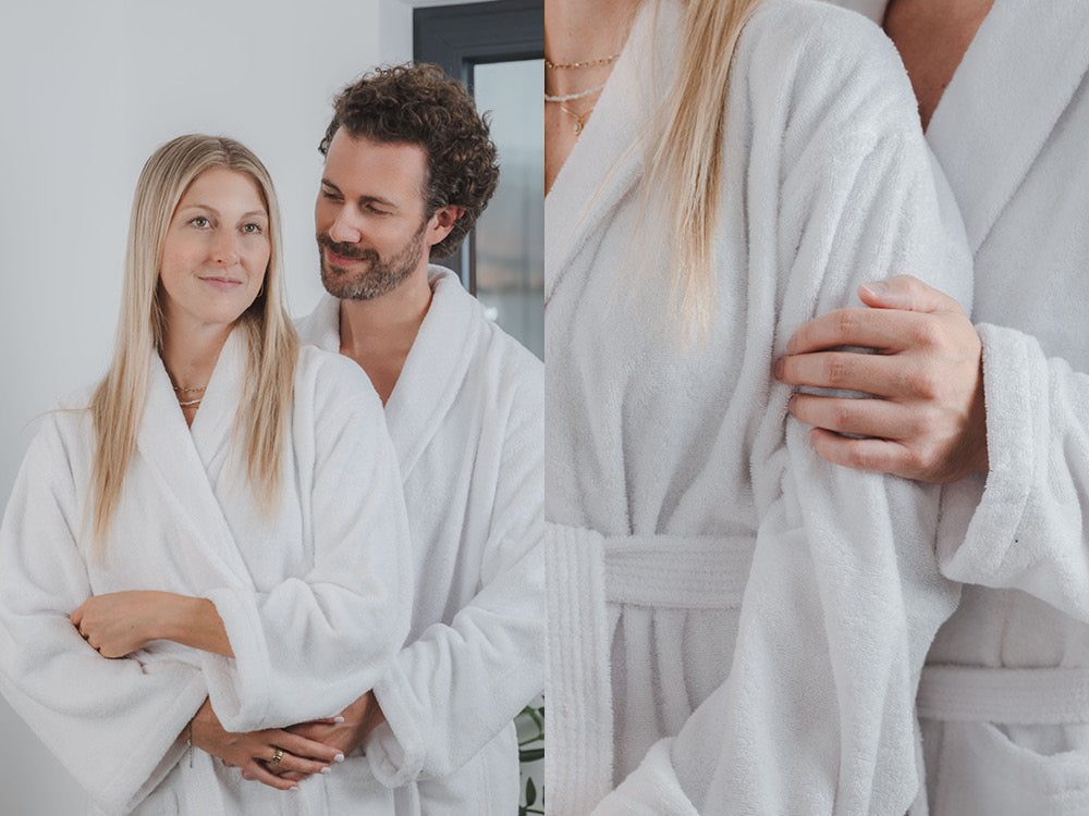 Premium Bademantel mit Schalkragen