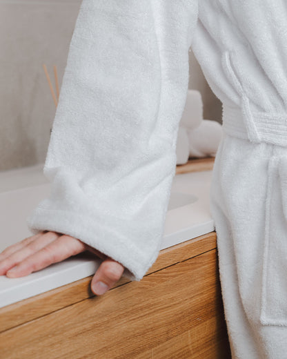 Premium Bademantel mit Schalkragen