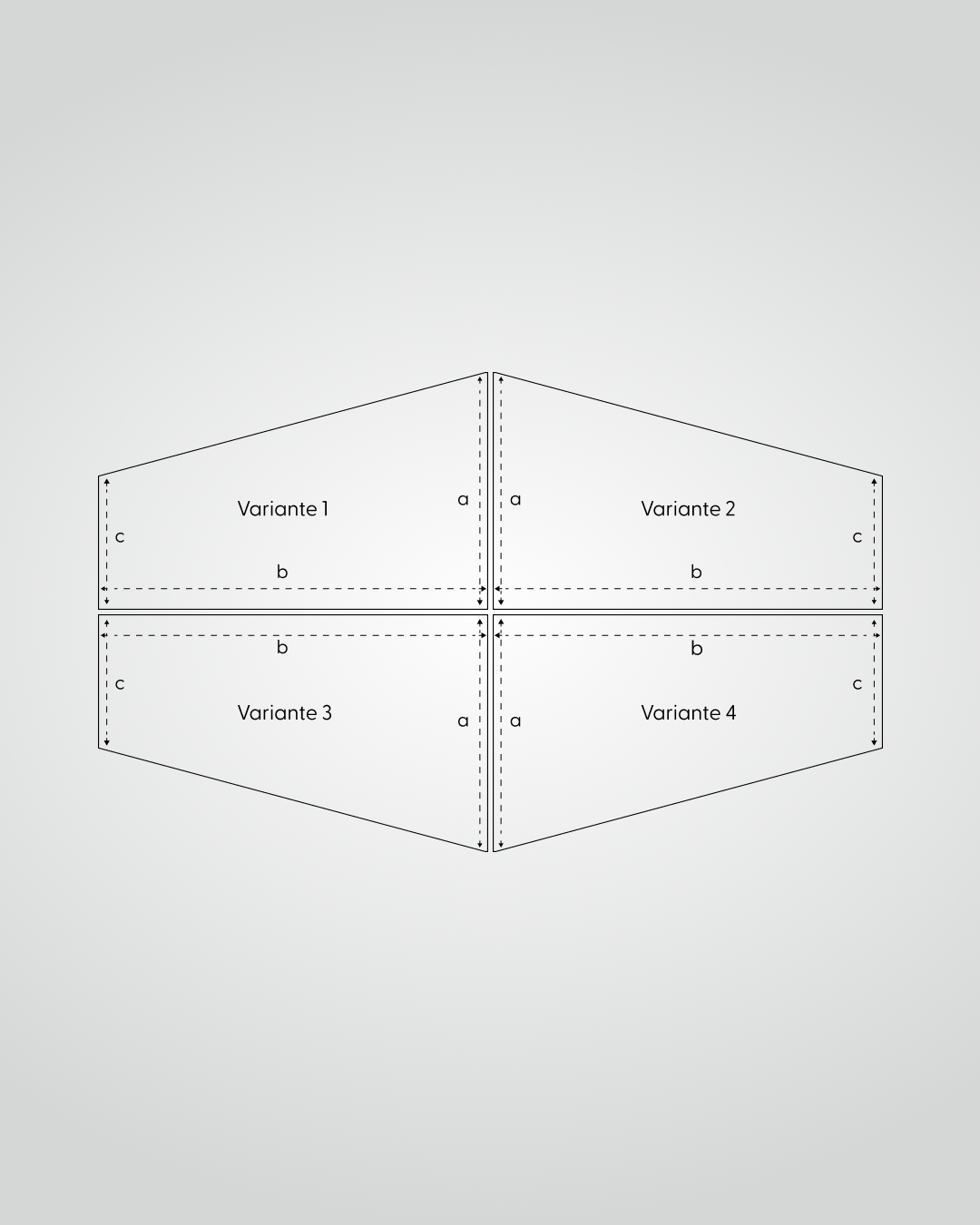 Caravaning Spannbettlaken mit einer schrägen Seite