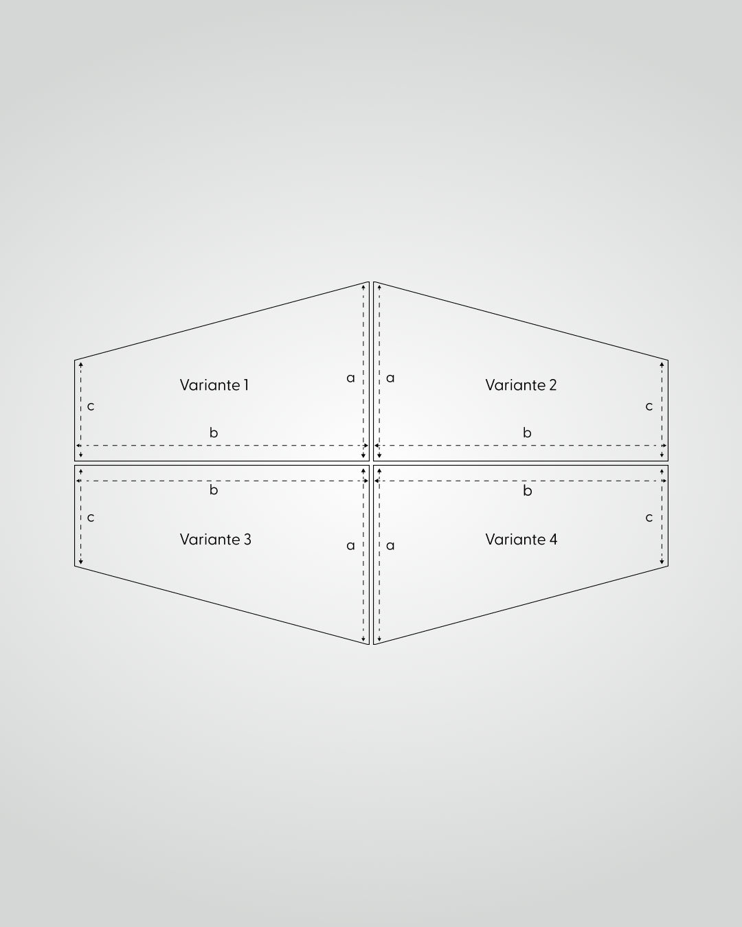 Caravaning Spannbettlaken mit einer schrägen Seite
