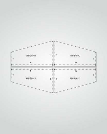 Caravaning Spannbettlaken mit einer schrägen Seite