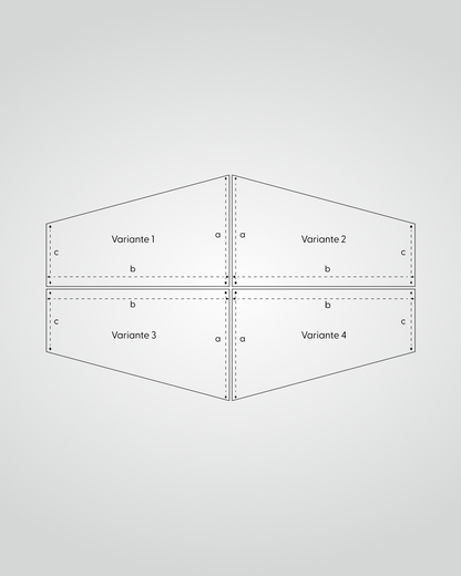 Caravaning Spannbettlaken mit einer schrägen Seite