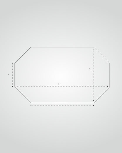Caravaning Spannbettlaken mit vier schrägen Eckabschnitten