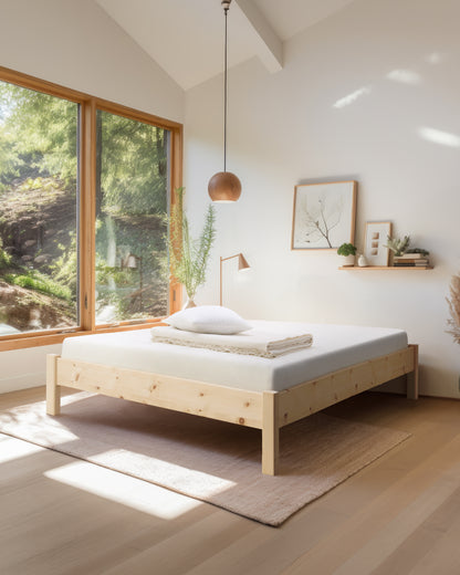 Massivholz-Bett ARVID - ohne Kopfteil