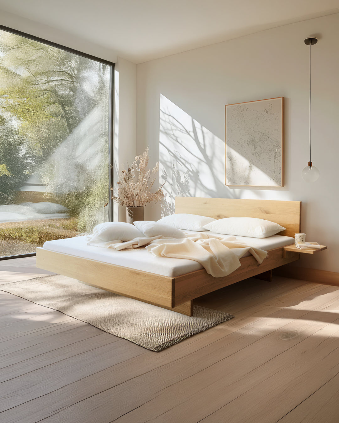 Massivholz-Bett TOIVO