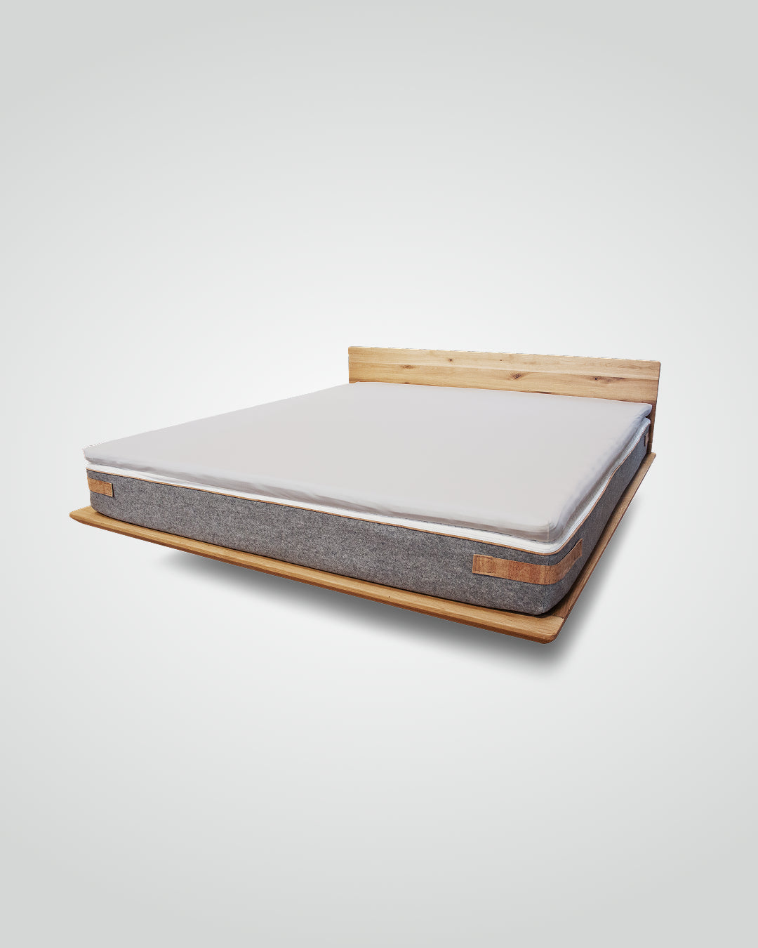 Premium Topper Spannbetttuch chrom 120 x 200 - 210 cm - Sale