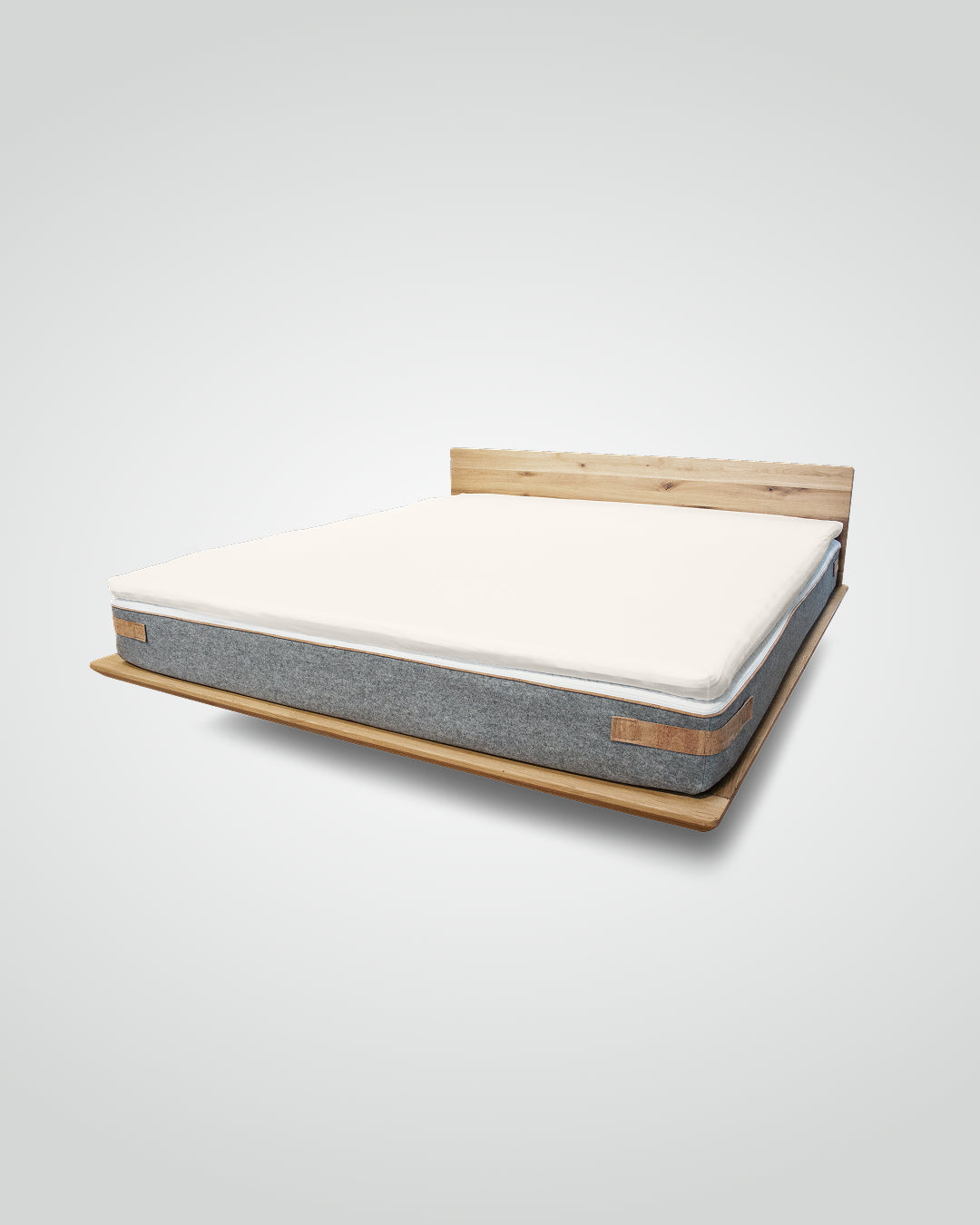 Premium Topper Spannbetttuch elfenbein 180 x 200 - 210 cm - Sale