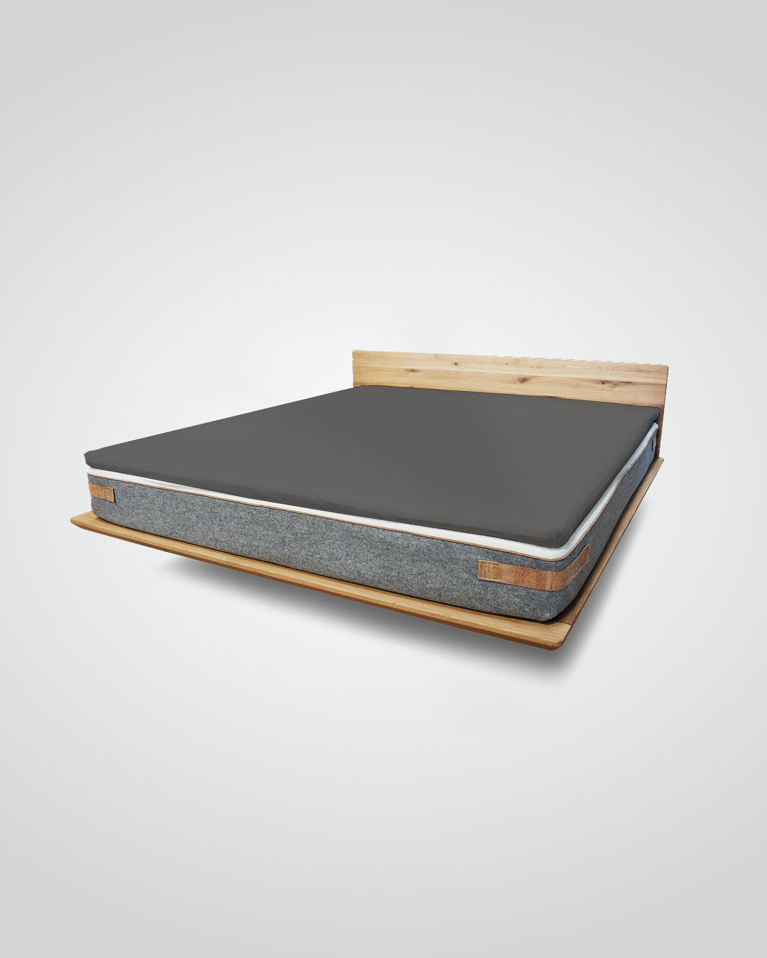 Premium Topper Spannbetttuch schiefer 160 x 200 - 210 cm - Sale