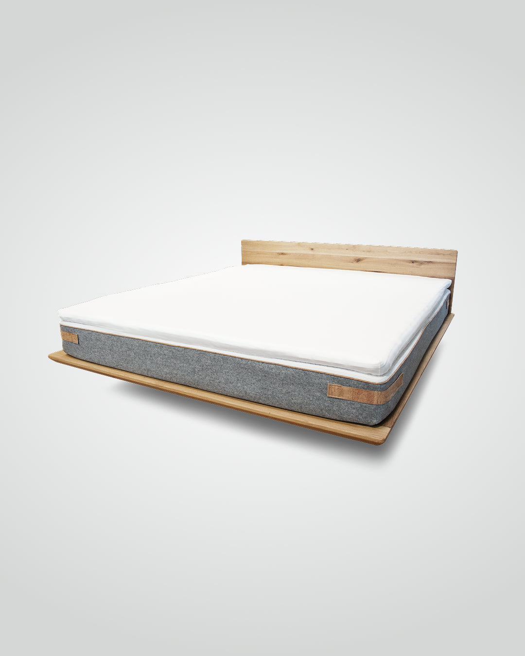 Premium Topper Spannbetttuch weiß 180 x 200 - 210 cm - Sale